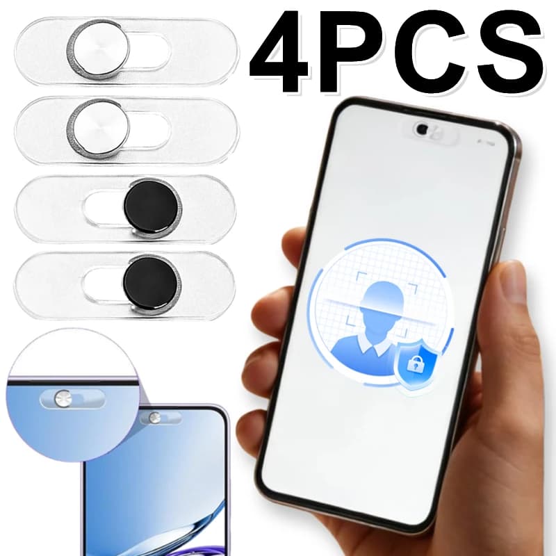 Mobile Phone Webcam Cover Front Privacy Camera Sticker for Galaxy Pixel For iPad Ultra-Thin Transparent Protective Slide Sticker