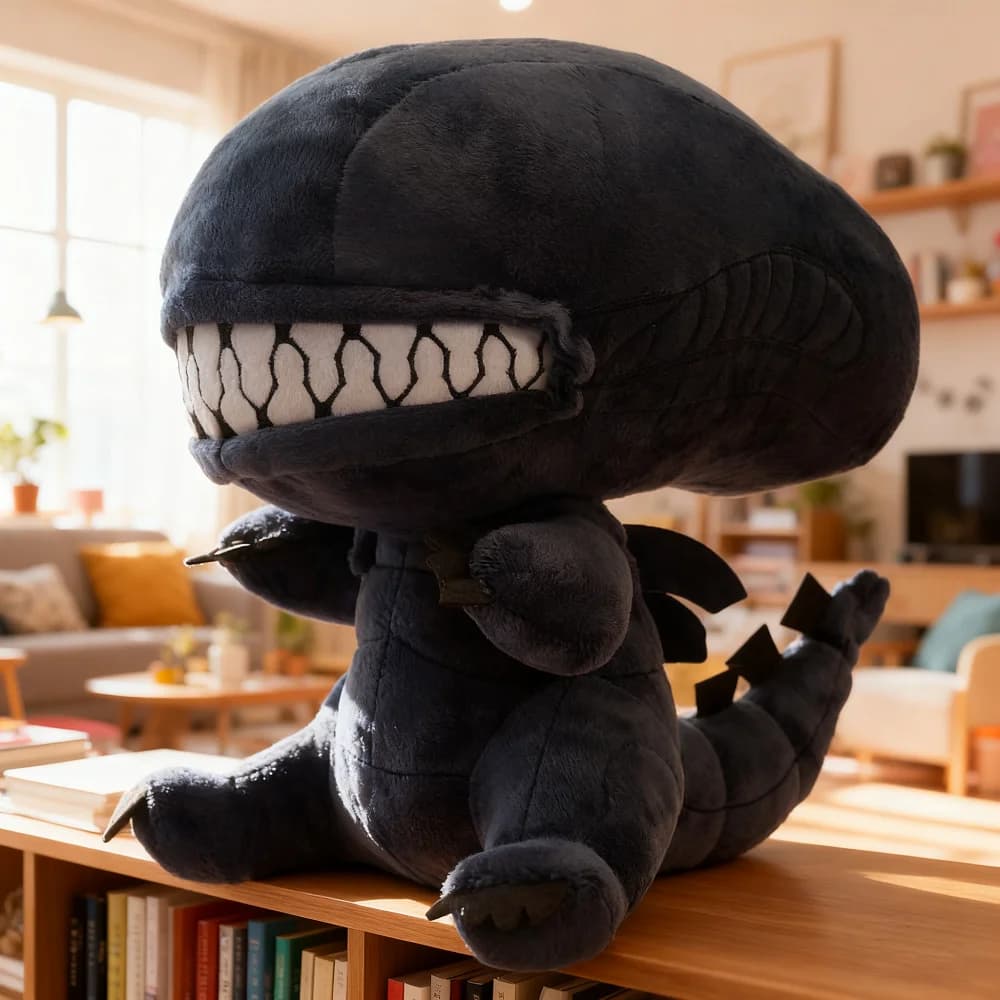 25 centimetri Alien Xenomorph Peluche Del Fumetto Bambole di Peluche Morbido Peluche Ripiene Giocattoli per Le Ragazze Dei Ragazzi Ventole Di Compleanno Regali Di Natale