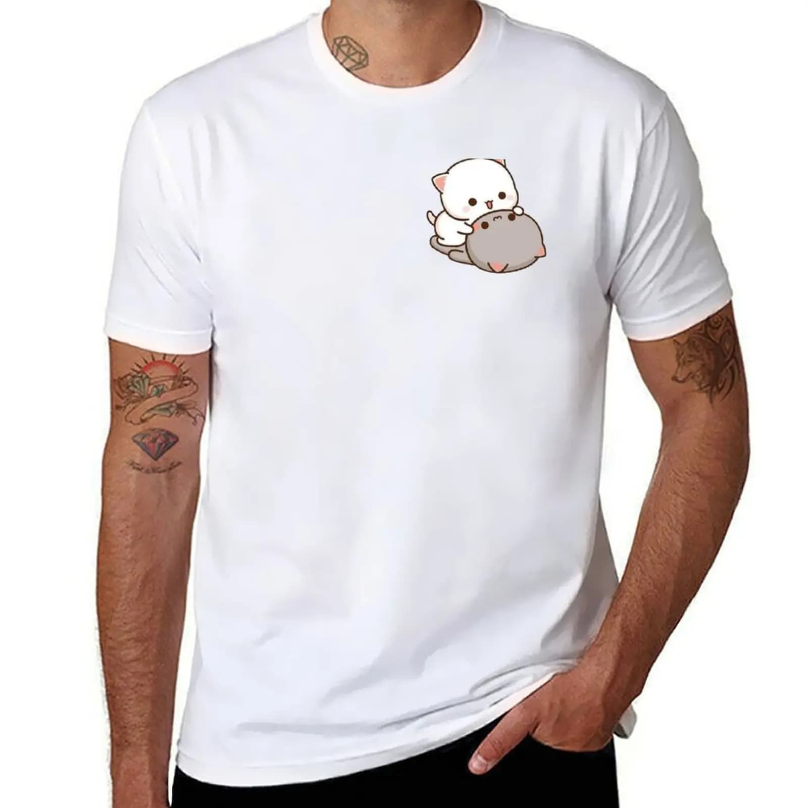 Peach on Goma T-Shirt t shirts with prints funny t shirts cotton T-Shirt