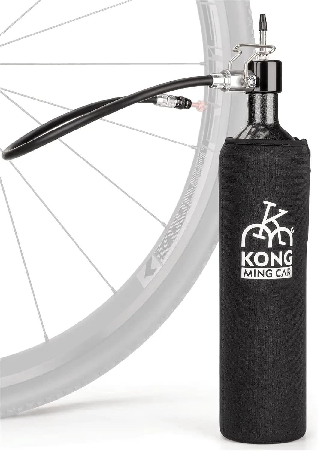 Gonfiatore per Pneumatici Tubeless 1.1L, Pompa per Bici Max 160 PSI per Valvole Presta su Bici da Strada, Mountain Bike ed E-Bike