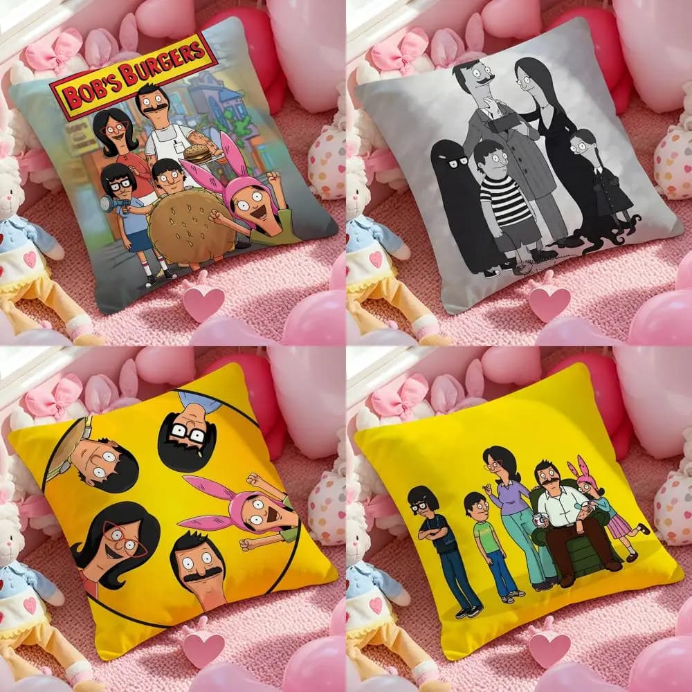 Bobs Burgers Anime Fodera for pillow with printed pattern Federa for living room sofa and bedroom furniture