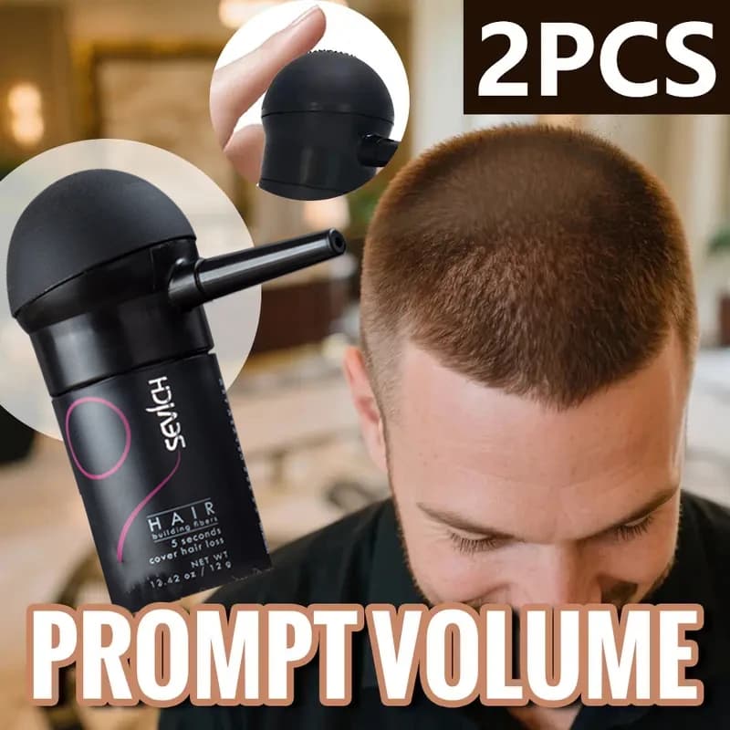 SEVICH 12g Hair Fiber Thickness Spray Set for Instant Regrowth Fibers for Hair Building Applying Powder for Hair Hanging Hide Hair