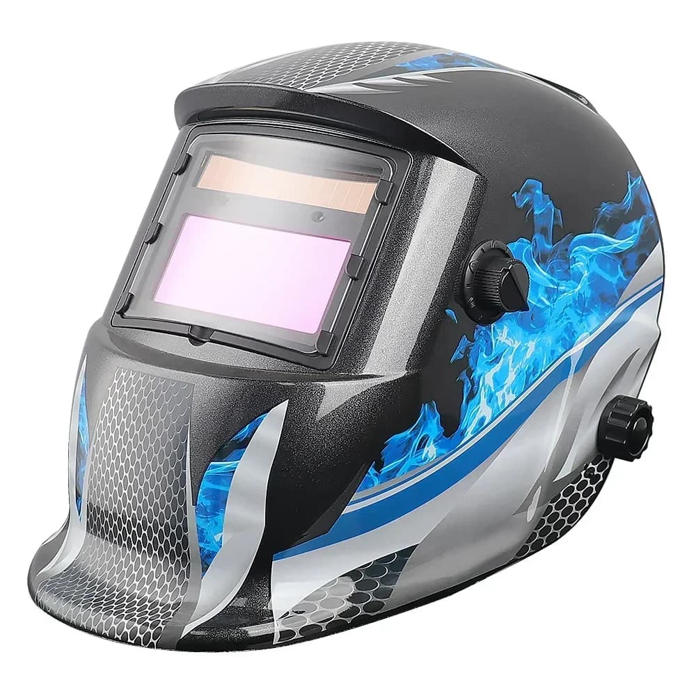 Welding helmet Capacete Careta Para Soldar Welding mask 1/25000s DIN4/9-13 Solar cells Battery Li Mascara De Solda Automatic