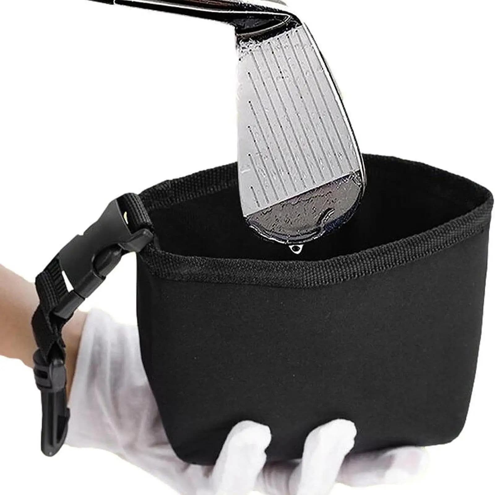 Pulitore per Mazze da Golf e Palline, Borsa Leggera Impermeabile per Pulizia Palline, per Golfisti