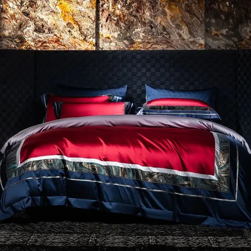 4 pieces brocade jacquard cotton egyptian soft embroidery set of luxury bedding set queen king size bedspread pillow pillow pillowcase