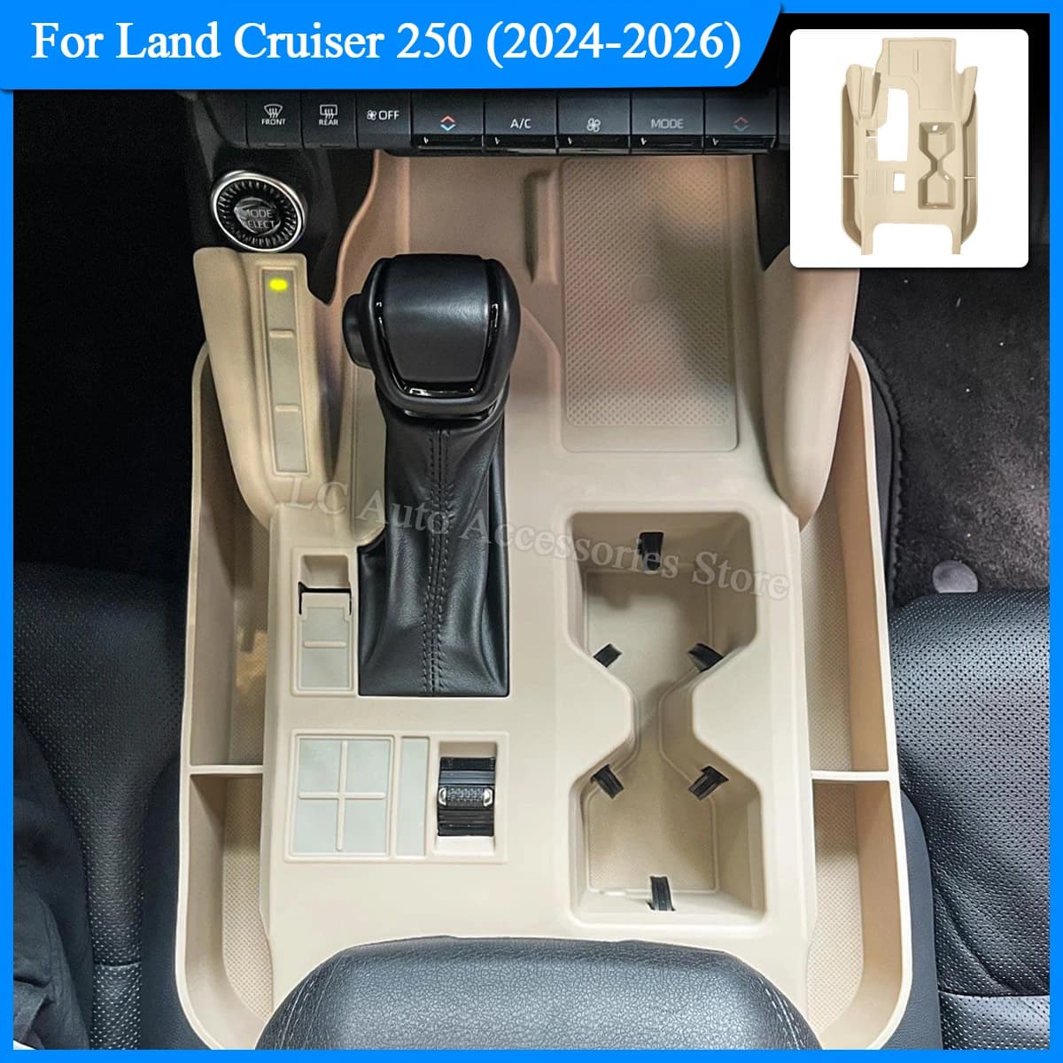 For 2024-2026 Prado Lc250, Central Console Silicone Storage Mat, Scratch-Resistant and Wear-Resistant, Expands Storage Space, Interior Modification Accessories, Suitable for Left-Hand Drive Vehicles