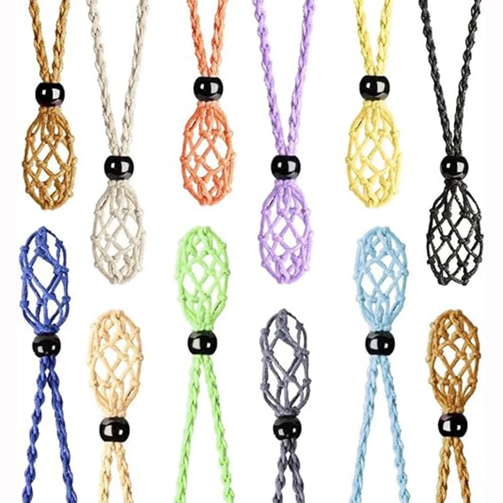Cavo per collana all'ingrosso Porta pietra vuoto Porta pietra vuoto Cavo di cristallo di quarzo, gabbia regolabile per pesci a rete per gioielli fai da te
