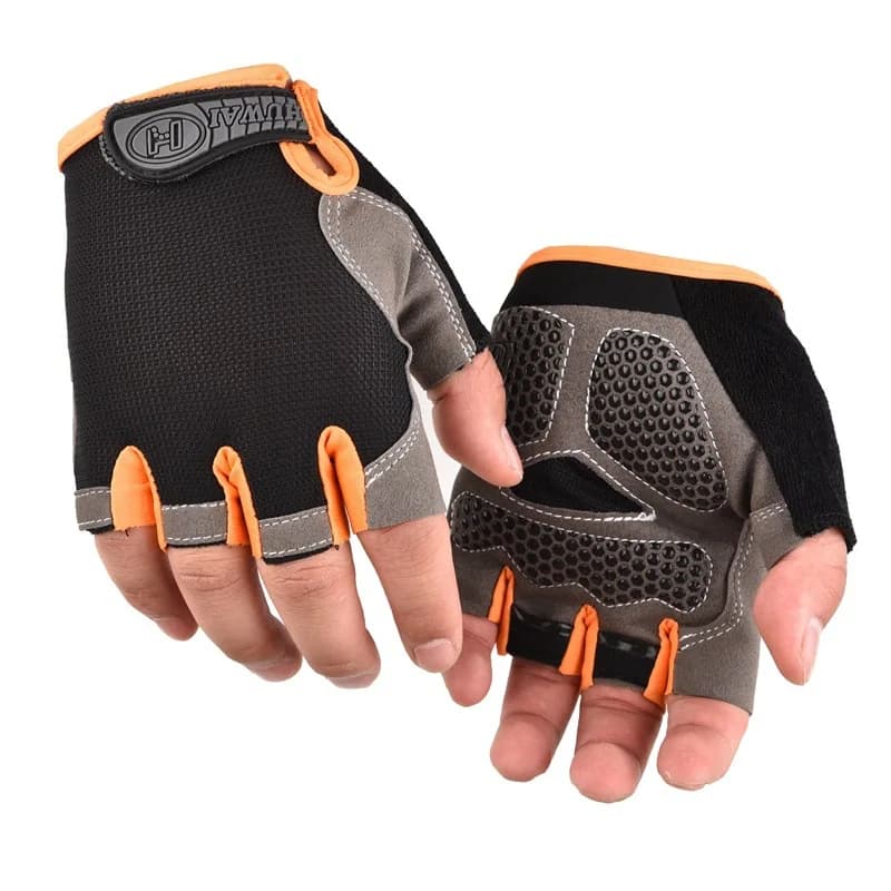 Guanti da ciclismo guanti antiscivolo traspiranti mezze dita guanti da bici Mtb guanti sportivi guanti da bicicletta da ciclismo