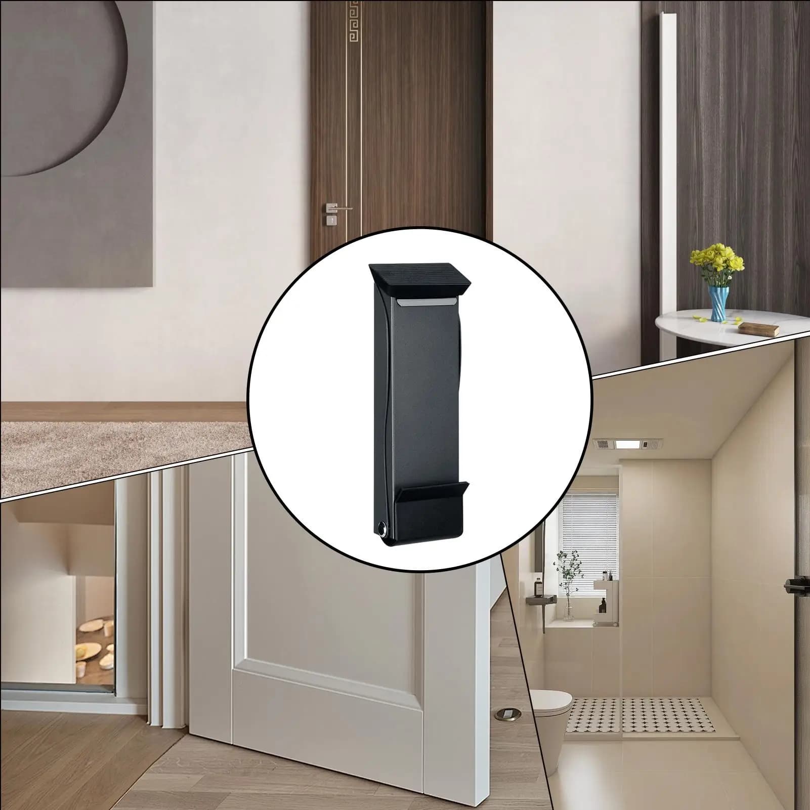 Fermaporta da pavimento resistente al vento, a tenuta stretta, senza foratura, per dormitorio, cucina, casa in affitto, sala da pranzo, seminterrato