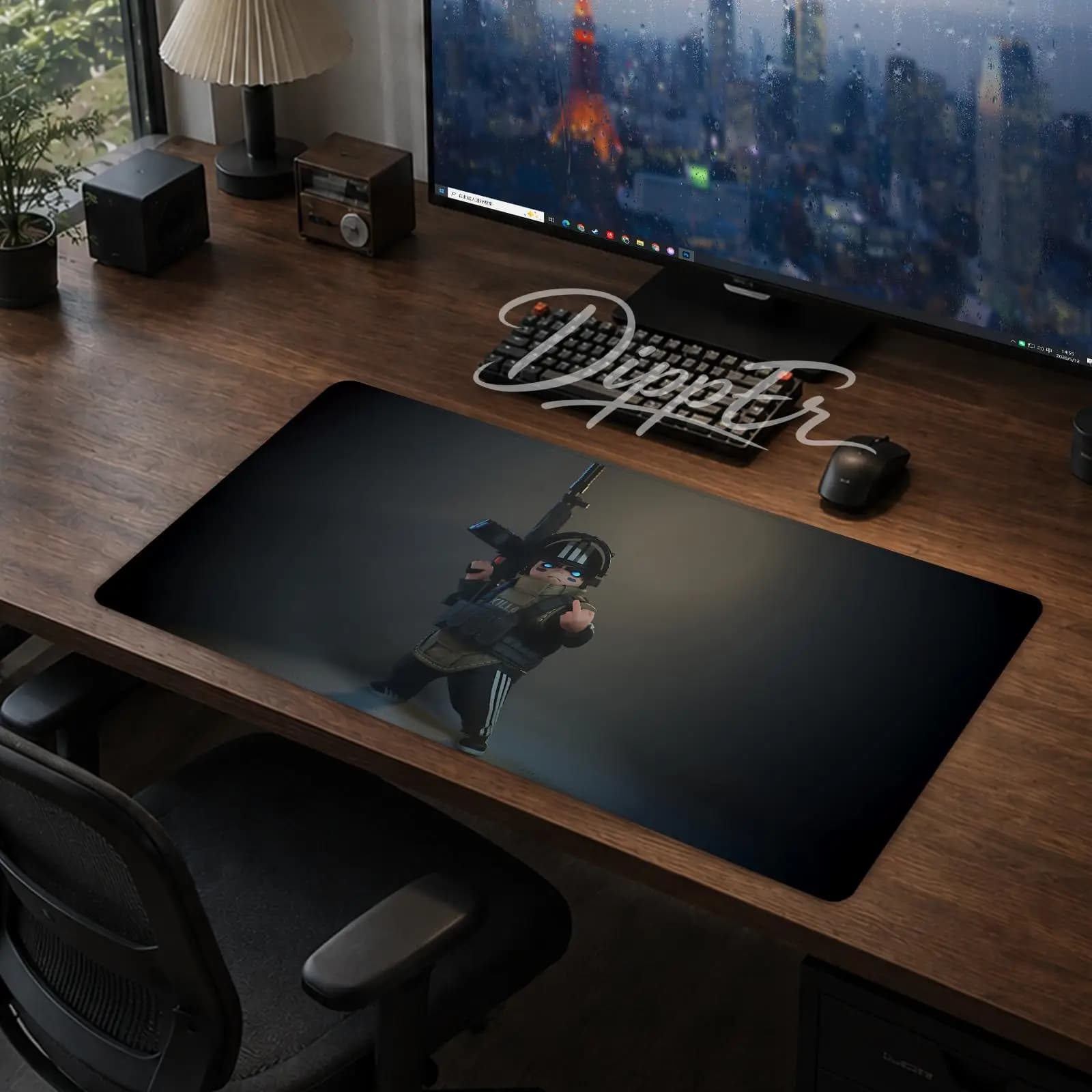 Tappetino per mouse da gaming Leave Tarkovs, tappetino da scrivania antiscivolo, grande, personalizzabile, con bordi cuciti e base in gomma