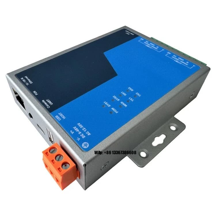 Smart Industrial IoT Gateway with SIM Card and WIFI Antenna Slots Ethernet Connectors Product for Equipment Data Collector