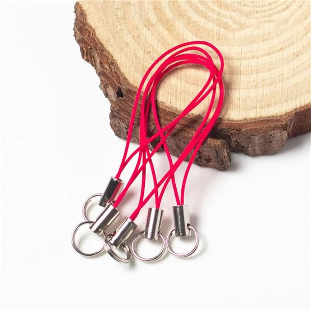 Cordino per telefono con catena ad anelli, per fai da te, cinturini per cellulare, portachiavi, cordino con anello di giunzione, corda per lanyard, cinturino lanyard, cordoncino, ciondolo portachiavi fai da te