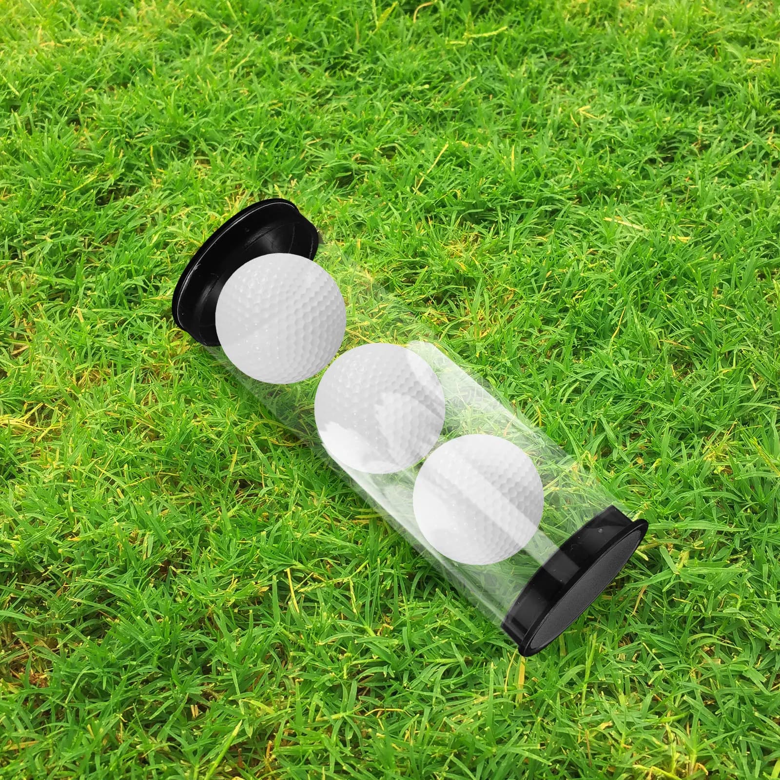 Golf Ball Tube 4 5x13 5CM Clear Plastic Container Portable Dustproof Golfs Case Display Box Storage Holder Golfing Supplies