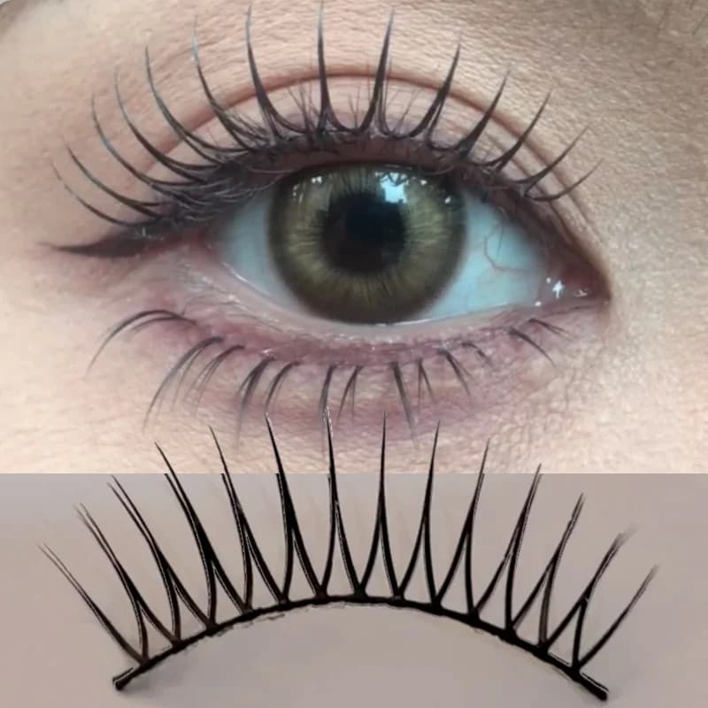 Coreano a forma di U Individuale Ciglia Finte Estensione Delle Ciglia Idol Ciglia Naturali Sottili Morbide Comiche Eye Lash Cluster Ciglia Trucco