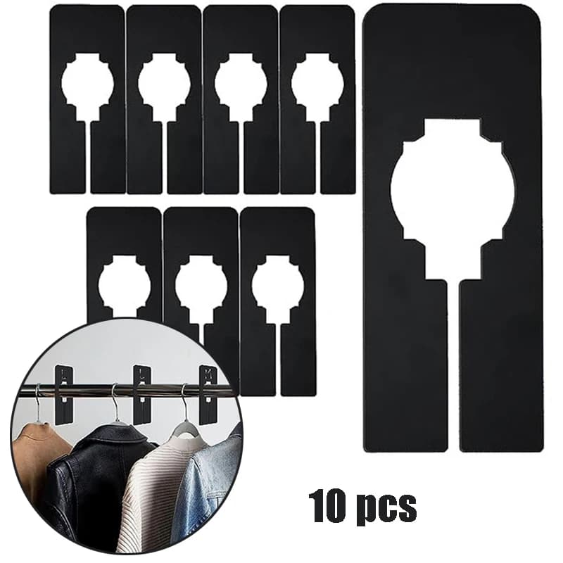 10 Pz/set Abbigliamento Formato Armadio Rack Divisori Grucce Guardaroba Negozio Armadio Divisori Valigia Per Scaffali Appesi Vestiti Per Adulti