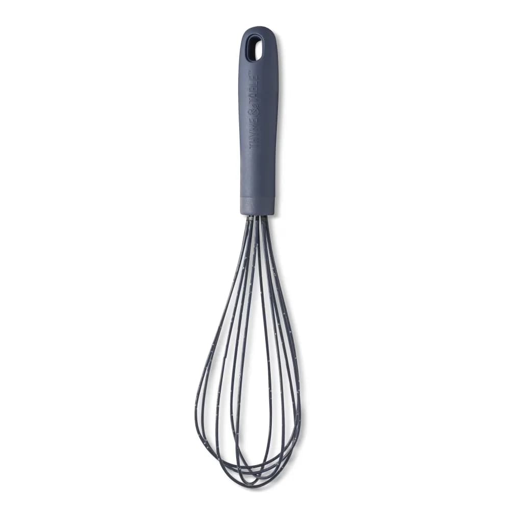 Standard Silicone Whisk for Kitchen Baking Cooking Mixing Blending Stainless Steel Handle Heat Resistant Non Stick Dough Blender