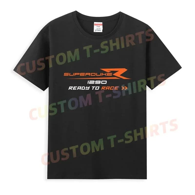 2025 Vendita Calda Estate 100% Cotone Nero 1290 Super Duke R T Shirt Da Uomo Maniche Corte Cool Tee Hip Hop Streetwear T-shirt