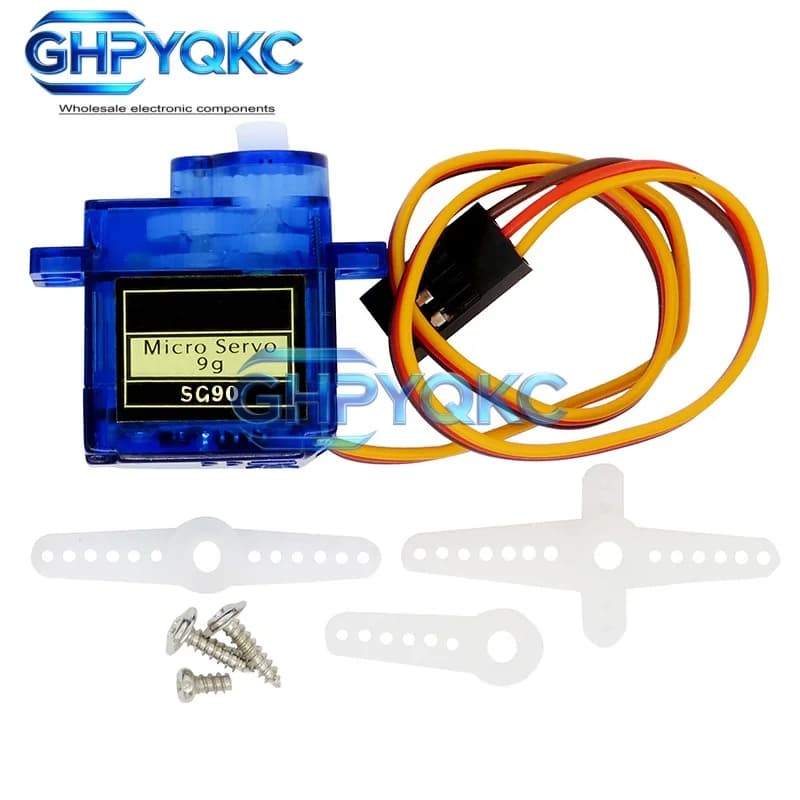 Servomotore Digitale Micro GHPYQKC SG90 9G 180/360 Gradi per Elicotteri RC, Aeromodelli e Velivoli