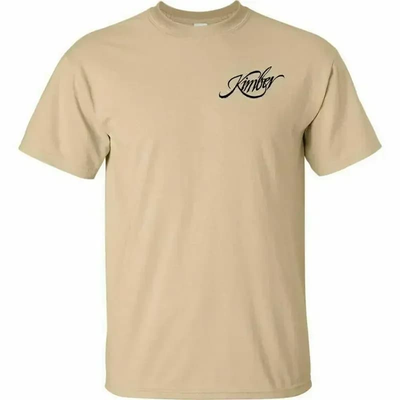 Kimber Black Chest Logo T Shirt 2Nd Amendment Pro Gun Rights Rifle Pistol