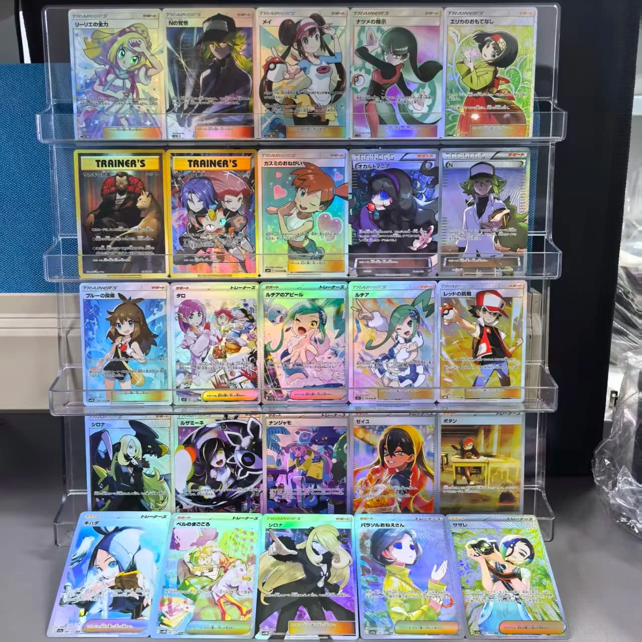 25 Pz PTCG Carte da collezione Pokemon giapponesi Lillie's Full Force Lisia Cynthia Garmine N Lillie Gioco classico Anime Card Regalo Giocattolo