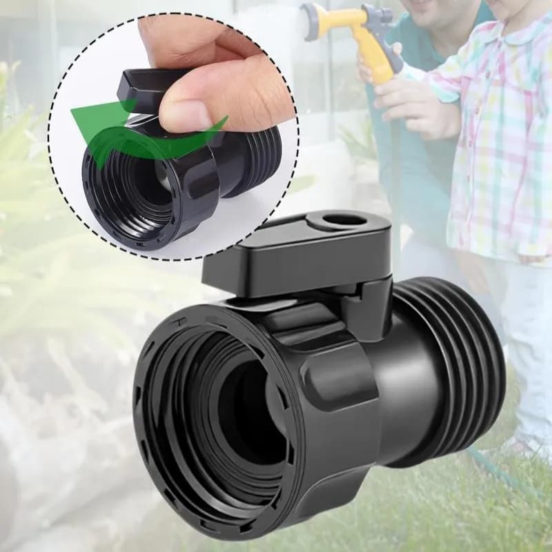 1 pz 3/4 "Plastica Tubo Da Giardino Valvola di Spegnimento Valvola di Spegnimento Dell'acqua Standard Spegnimento Valvola A Sfera Filettatura del Connettore di Accoppiamento Per Wate