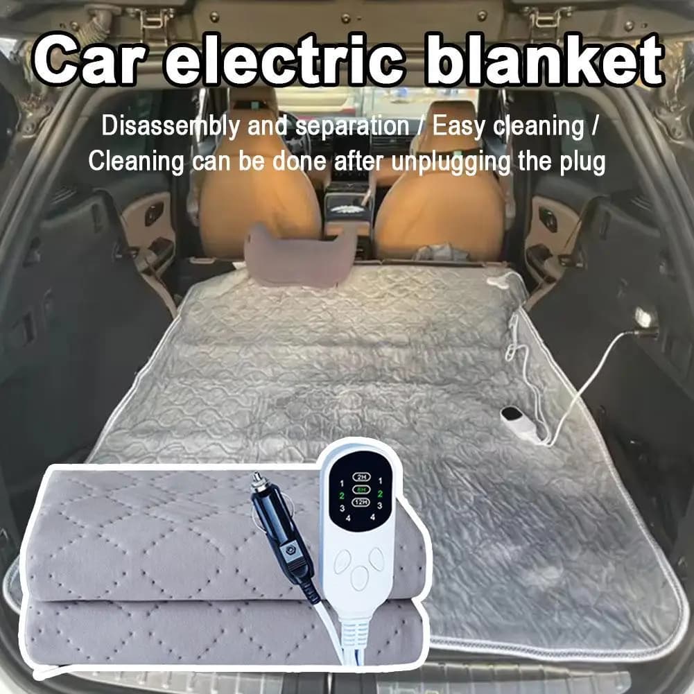 12V Car Heating Blanket Auto Sleeper Warm Heater For Camping Trucks Off-Road Vehicles Heated Blanket Seats Heater Warm Heat