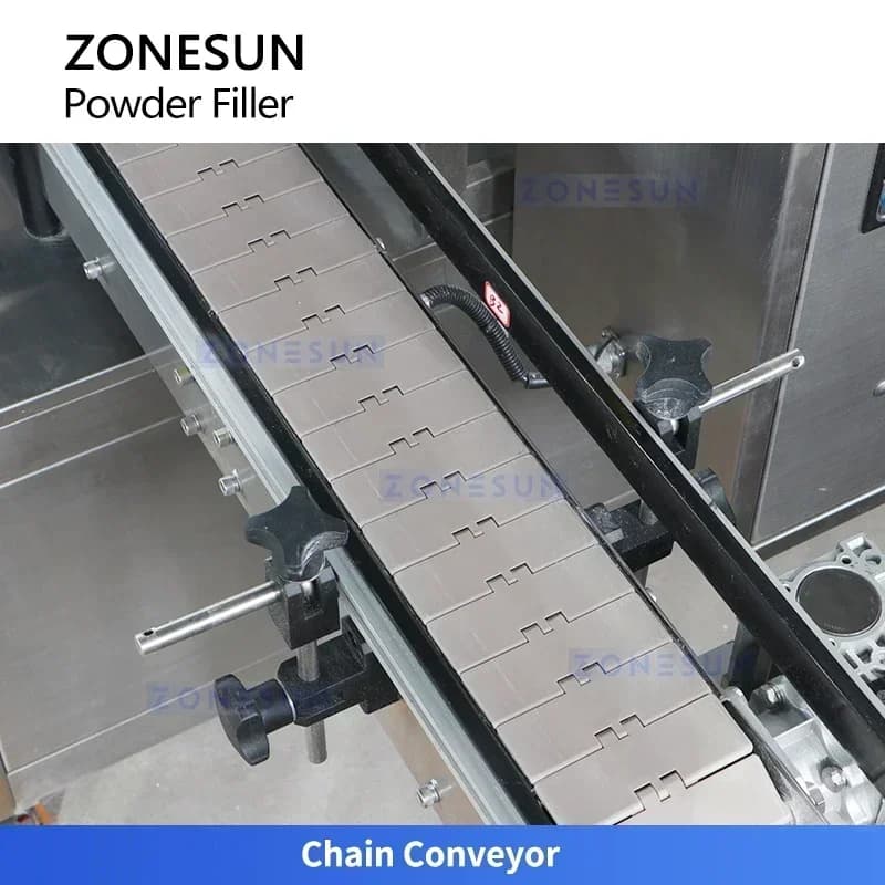 ZONESUN ZS-FM7A Automatic High Speed Rotary Auger Powder Filling Machine with Mixing for Protein Coffee Milk Bottle Spice Jar
