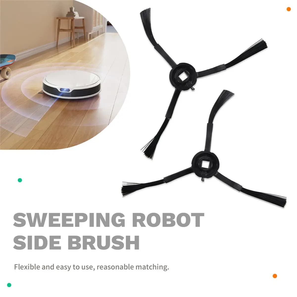 [ABZD] Accessori per Robot Aspirapolvere Dreame Mova M1 / Trouver M1: Spazzola Laterale, Filtro HEPA, Panno per Pulizia