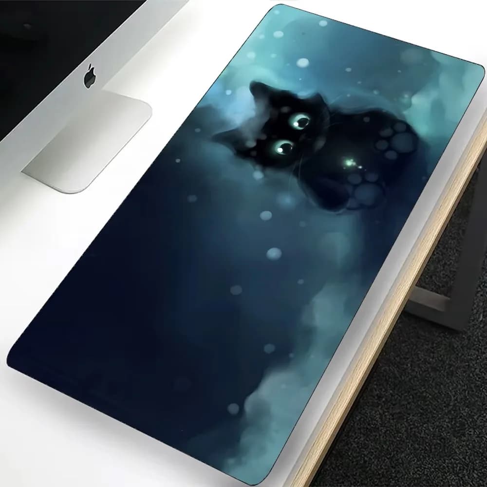 Cute Cartoon Cat Large Gaming Mouse Pad Computer Mousepad PC Gamer Laptop Mouse Mat Office Mausepad XXL tastiera Mat Desk Pad