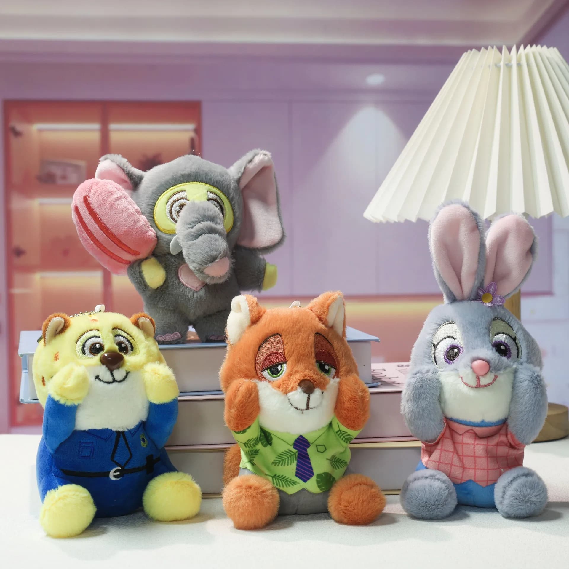 Simpatico Zootopia Coniglio Tigre Volpe Peluche Portachiavi Borsa Fascino Bambola Zootopia Peluche all'ingrosso