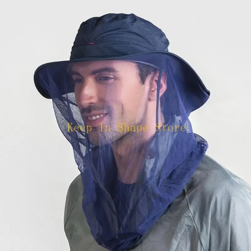 Cappello da pesca U1jc Hat a prova insetto Mosquito Cappello anti-bestia da campeggio a filo netto anti-bee
