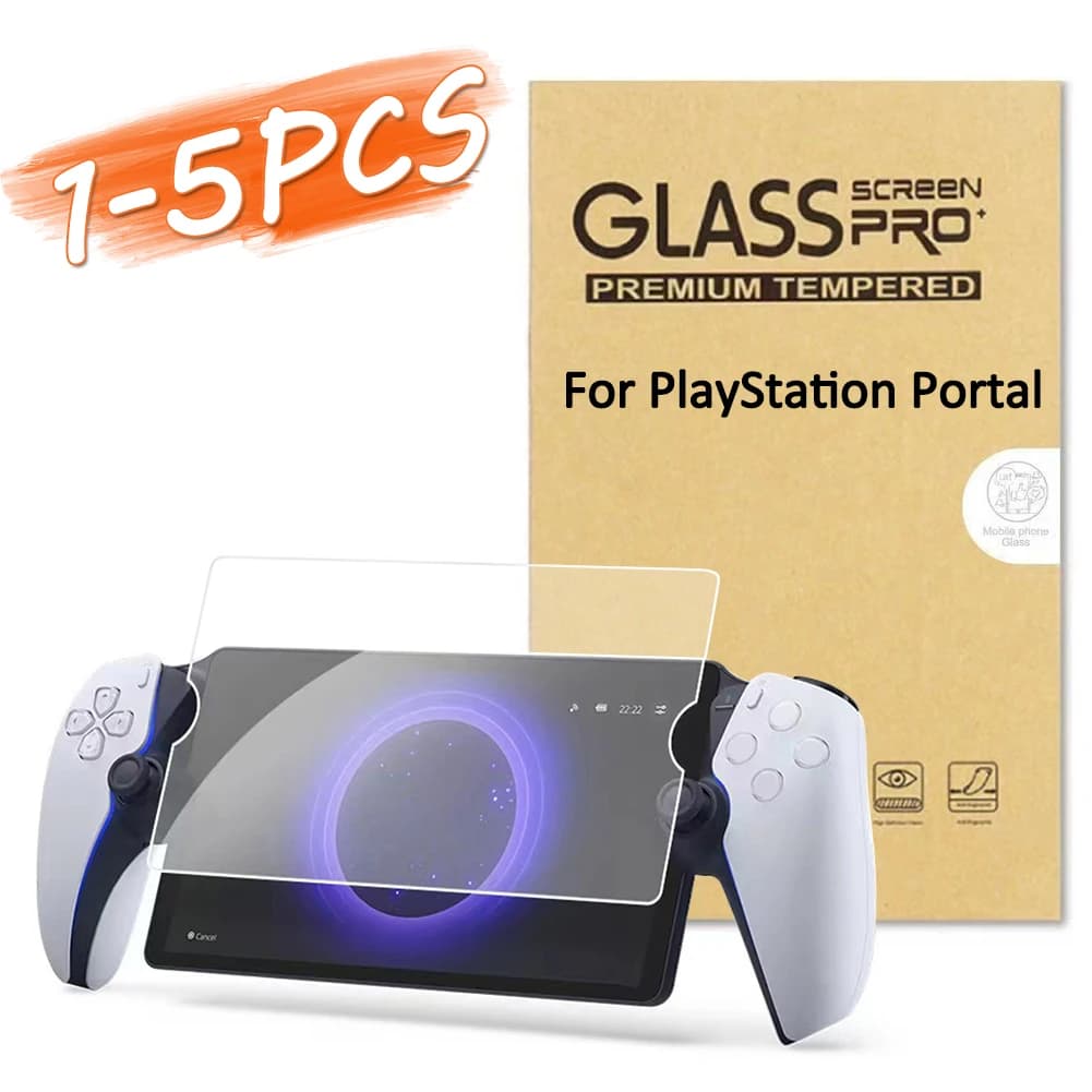 Pellicola protettiva in vetro temperato da 1-5 pezzi per la protezione dello schermo del portale PlayStation accessorio di gioco per Console portatile da 8 pollici per portale PS5