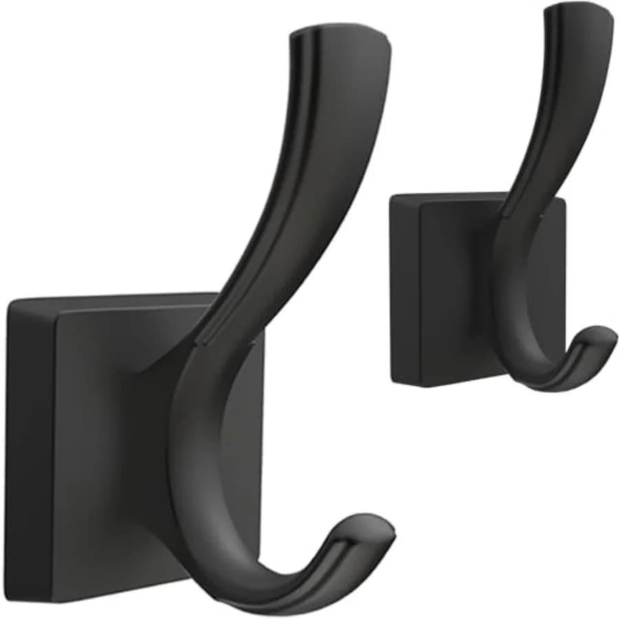 Towel Hooks, Coat Robe Hooks Bathroom Entryway Mudroom Pool Hooks for Wall Mount Hanging Towels Bathrobe Key Hat Backpack