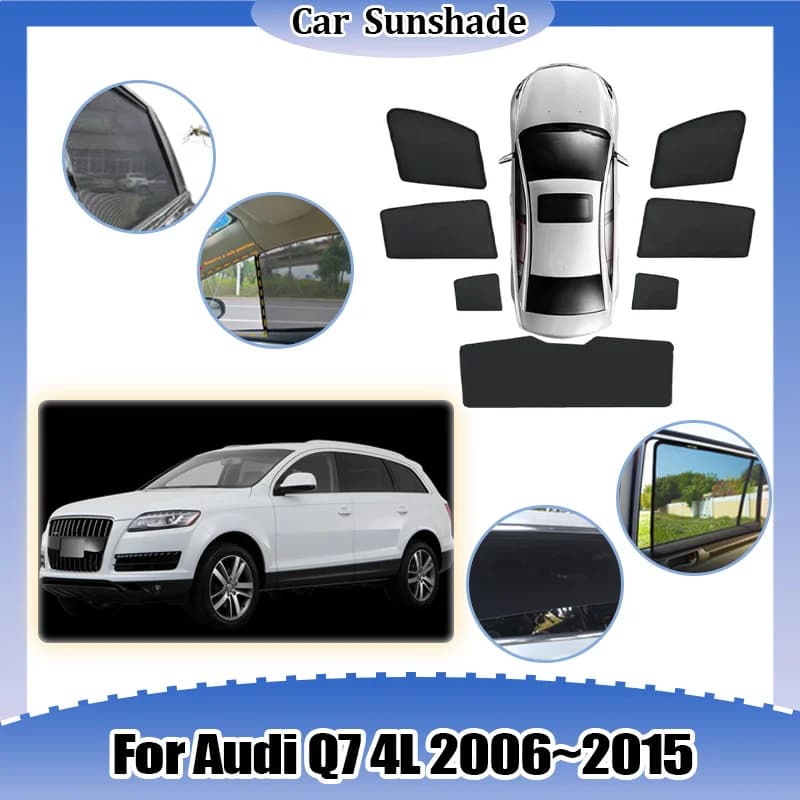 Per Audi Q7 4L 2006~2015 Tendina Parasole a Rete per Parabrezza, Traspirante, Anti-zanzare, Tenda Privacy, Accessori Auto