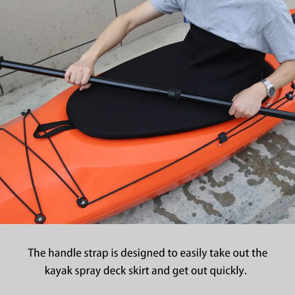 Grembiule Impermeabile per Kayak con Cinghie Elastiche, Protezione Durevole dall'Acqua Piovana per Accessori da Pagaia