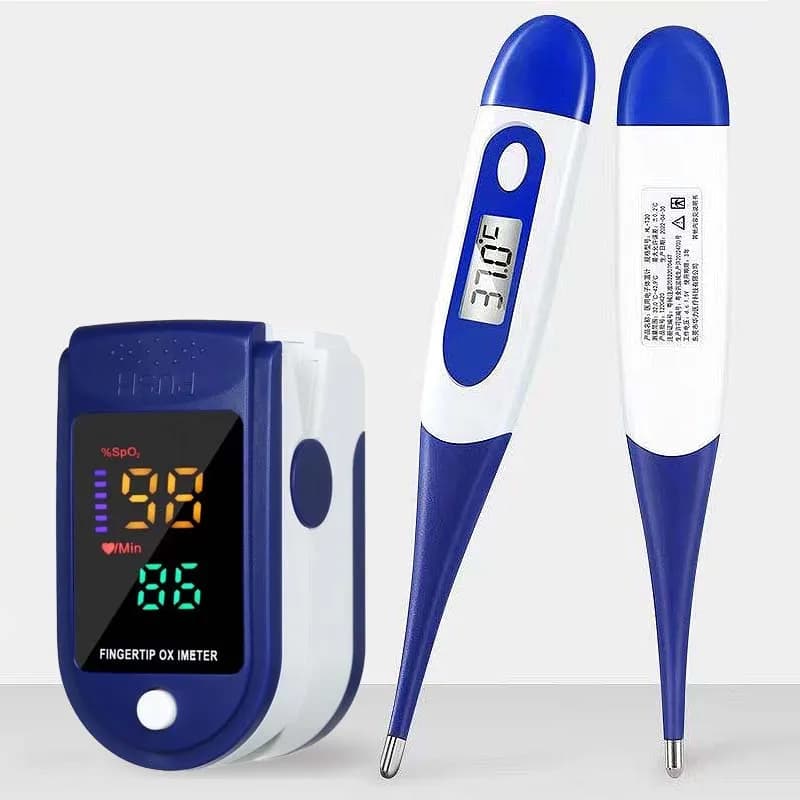 Electronic Thermometer Soft head Temperature measurement of oral armpits For domestic use Adults Children Pulsossimeter Clip for finger Pulse