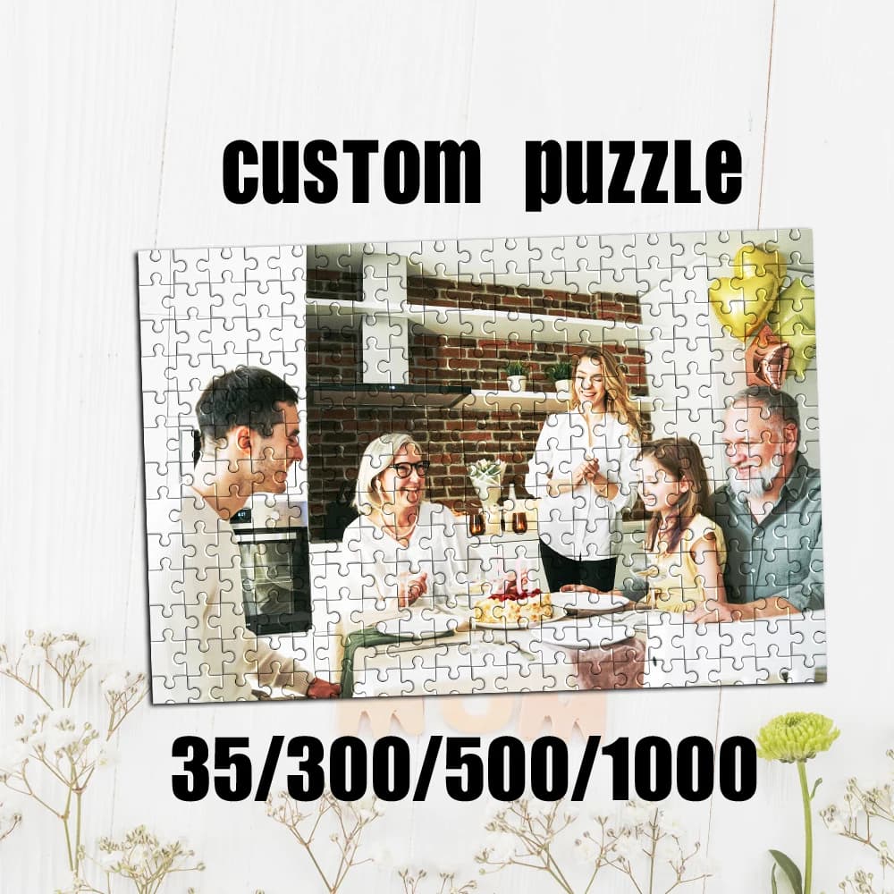 Puzzle fotografico personalizzato, regalo commemorativo o per occasioni speciali, decorazione per la stanza, ornamento squisito e personalizzato