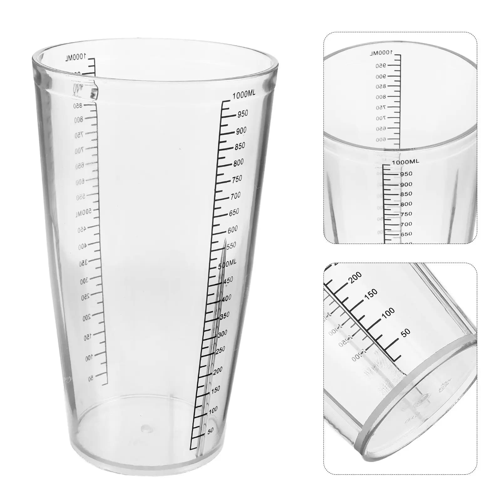 Bicchiere dosatore graduato da 1000 ml di ricambio per frullatori, design ergonomico, scala di misurazione precisa, ricambio per bicchiere dosatore frullatore