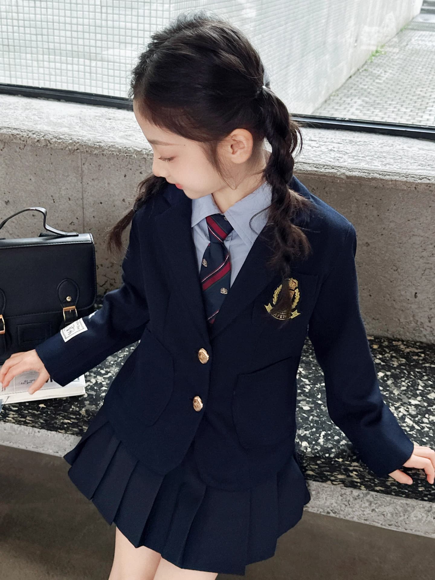 Set JK Scolastico Giapponese per Ragazze Include Gonna e Top Leggero per Primavera Autunno Inverno