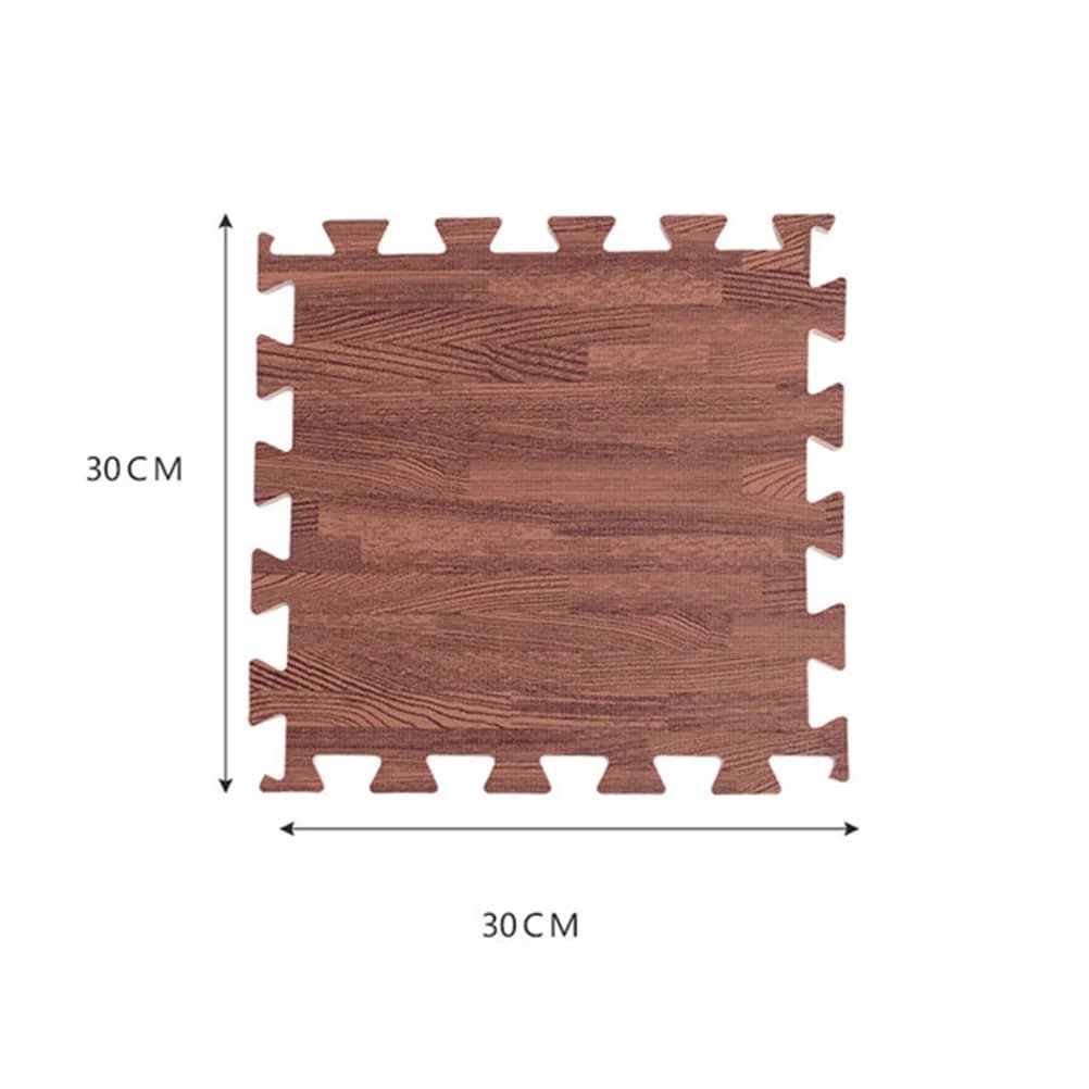 30Cm Gattonare Mat for Exercising Children, Yoga, Floor Protection, Effetto Legno Scuro