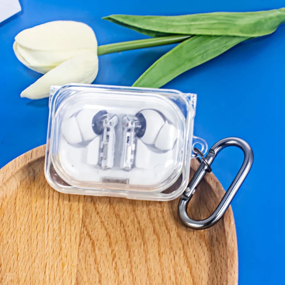 Transparent TPU Protective Case for Wireless Nothing Ear Auricolari (a), Anti-Graffio e Antiurto, Cover for Charging Case