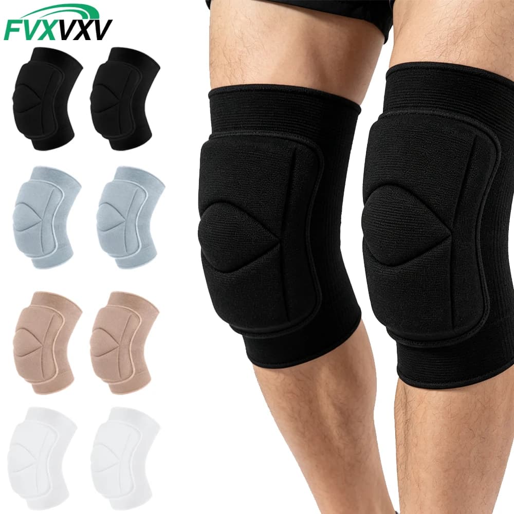 2PCS Knee Pads Volleyball Kids Youth Adults Dance Knee Pad Soft Stretchy Knee Brace Breathable Knee Protector for Basketball