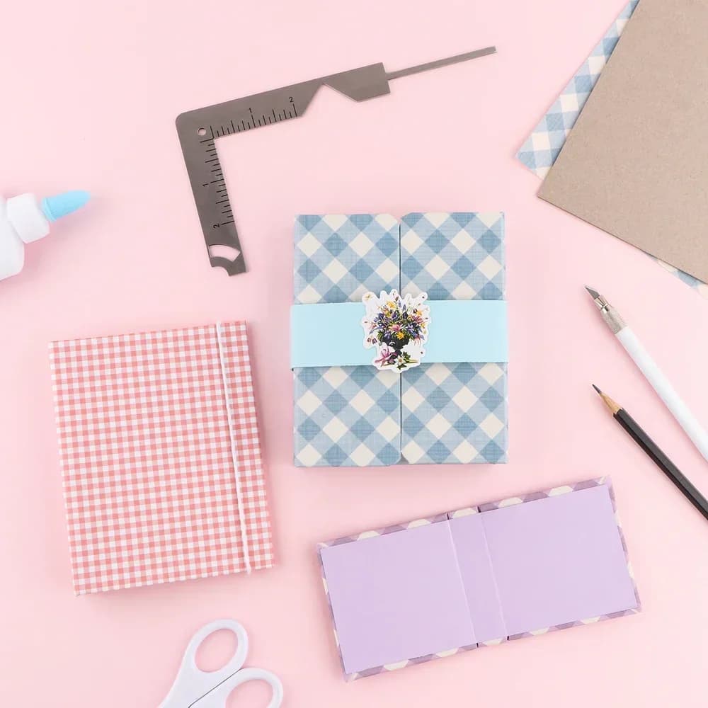 Guida per copertina di libro 5 in 1 Strumento per copertina di rilegatura in metallo in acciaio inossidabile per la marcatura di scriba Album Notebook Scrapbooking Gauge Righello