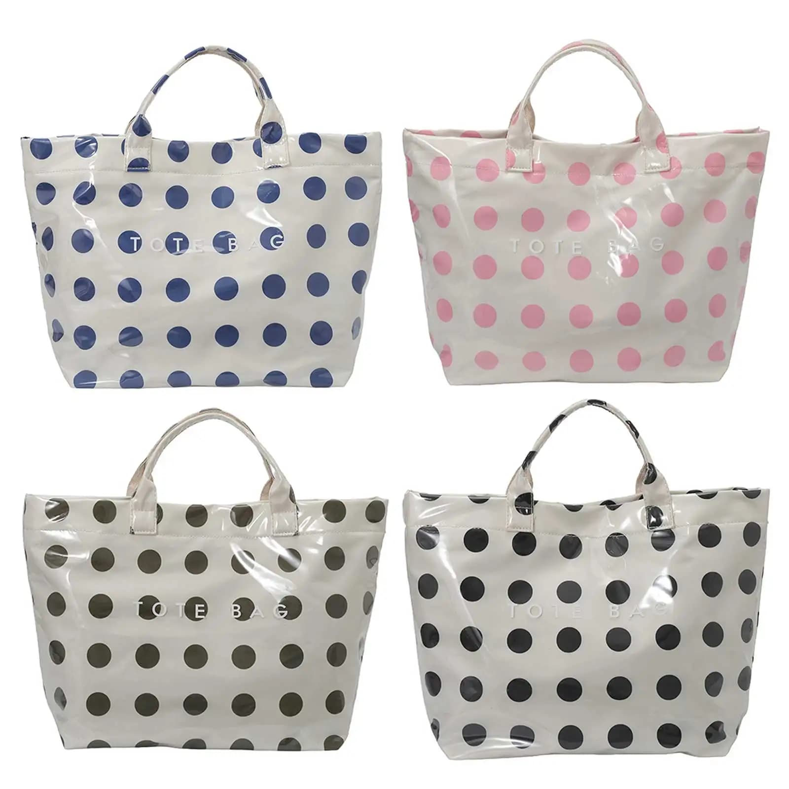 Women Polka Dot Shoulder Bag High-Capacity Casual Tote Handbag Multi-Purpose Versatile Totes Bag Travel Dating Work Handbag