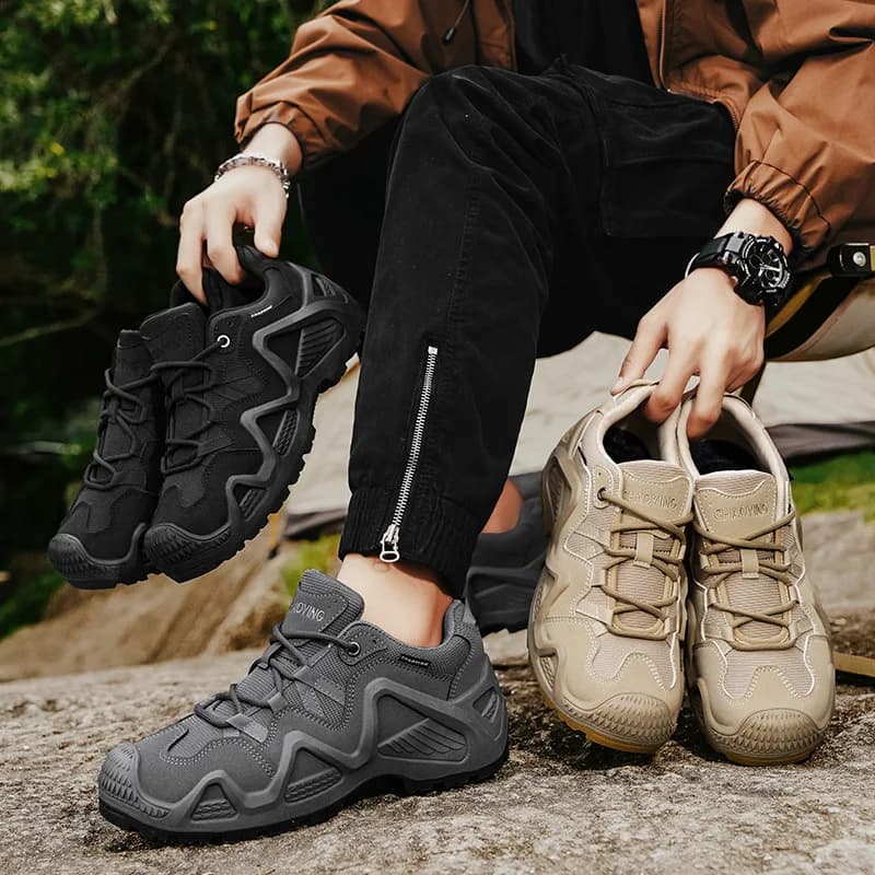 Protezione Outdoor Uomo Combattimento Tattico Deserto Stivali Maschio Caccia sul campo Escursionismo Arrampicata Allenamento Scarpe sportive da uomo impermeabili