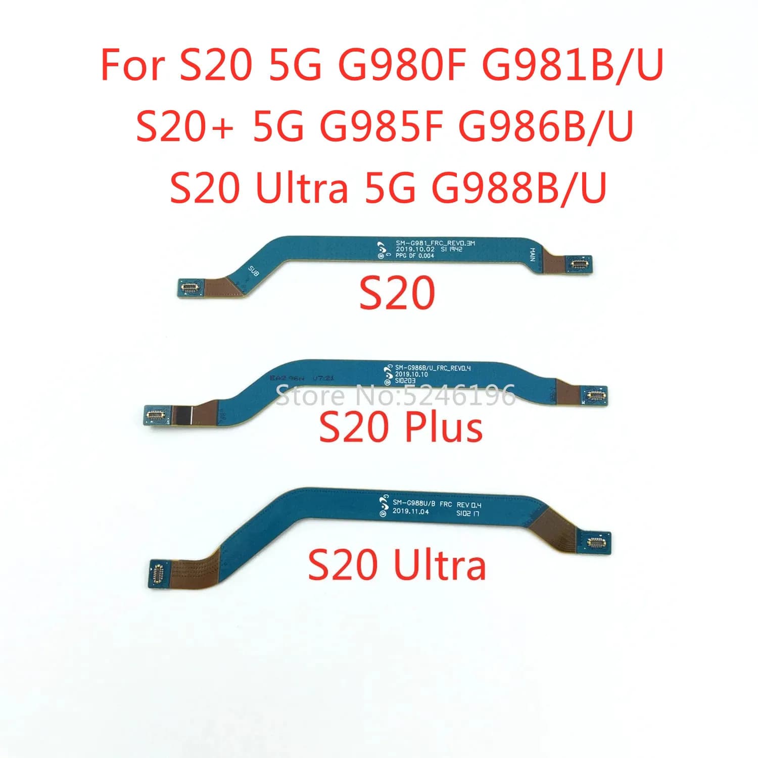 1 pz Wifi Antenna di segnale di rete cavo flessibile per Samsung Galaxy S20 G980F G981B/U S20 + G985F G986B/U S20 Ultra 5G G988B/U sostituire
