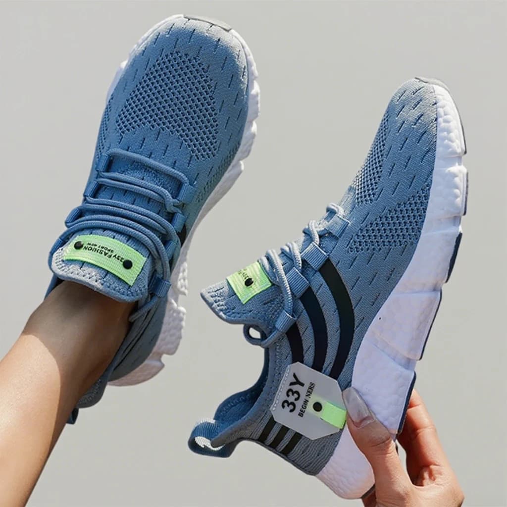 New Spring Durable Running Shoes Fashionable Uplifted Low Shoes Soft and comfortable sports shoes with cable design