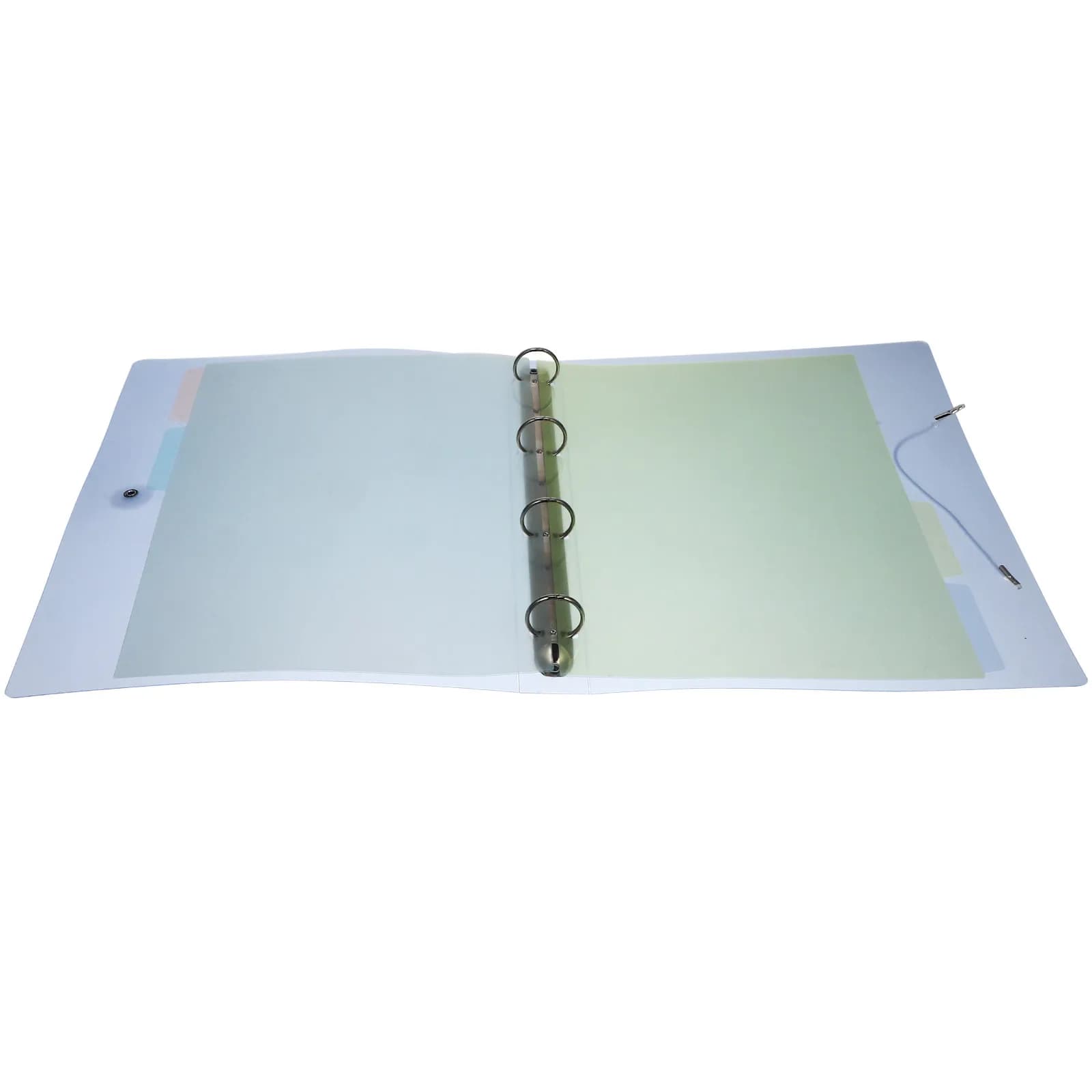 Raccoglitore Portatile a Fogli Mobili con Copertina in Plastica, Guscio per Quaderno, Elastico e Organizer per Documenti per Scuola e Ufficio