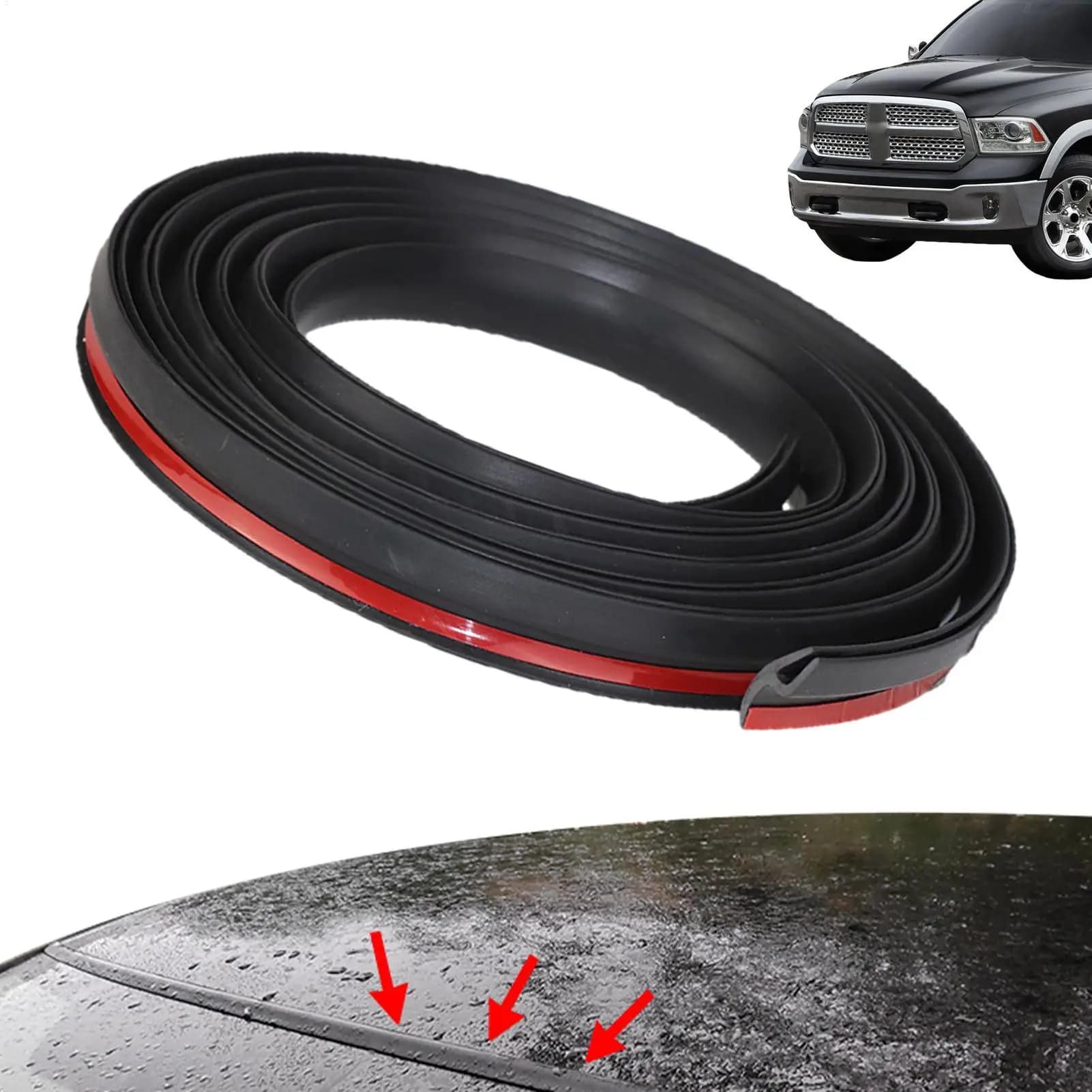 Guarnizioni per Parabrezza Auto, Strisce di Gomma per Finiture Automobilistiche, Guarnizioni a Forma di H per Protezione dalle Intemperie, Accessori per Auto