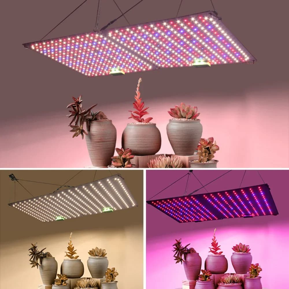Full Spectrum LED Growing Lamp, Timing, Bright Panel for Dimmable Plants for Seed Starting, Vegetables and Hydroponic Flowers, 60 W, 120 W
